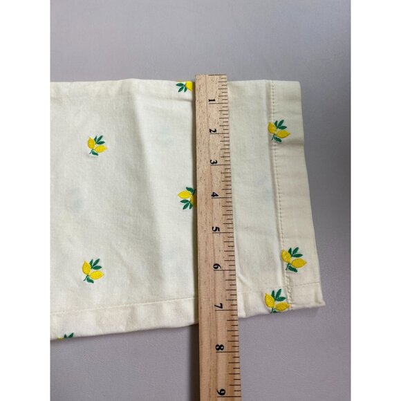 NWOT Talbots Womens Relaxed Chino Pants Lemon Embroidered Size 8 Petite Novelty - Picture 8 of 16